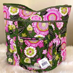 NWT VB Vera Tote in Olivia Pink & Moss Green